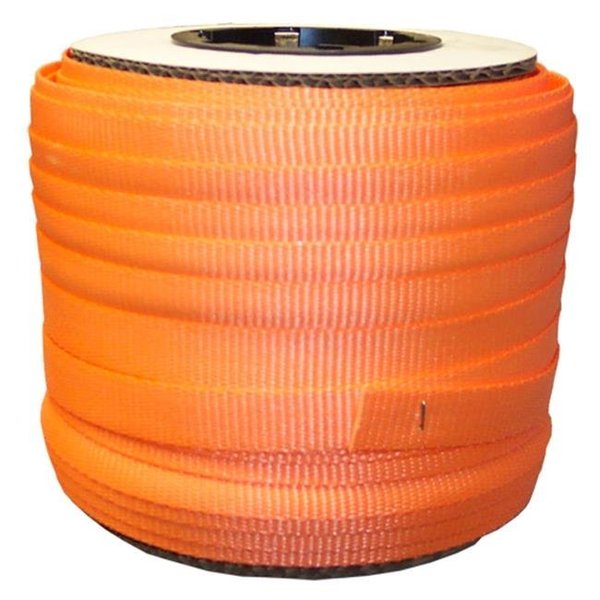 Kubinec Kubinec 34-250 0.75 in. Orange Woven Polyester Strap; 250 ft. Per Coil 34-250